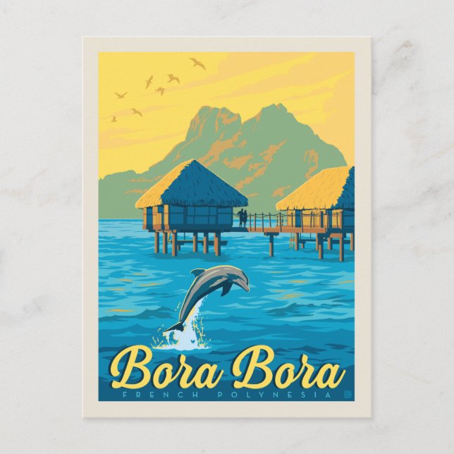 Bora Bora, French Polynesia Postcard (Front)