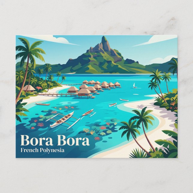 Bora Bora French Polynesia Postcard (Front)