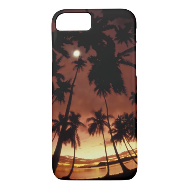 Bora Bora, French Polynesia Sunset shot through Case-Mate iPhone Case (Back)