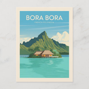 Bora Bora French Polynesia Travel Postcard