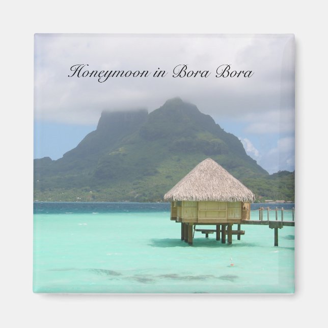 Bora Bora Honeymoon Magnet (Front)