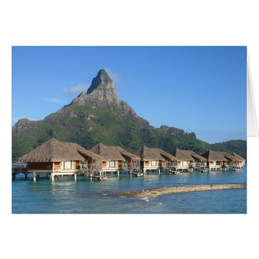 Bora Bora Huts Cards (Front Horizontal)