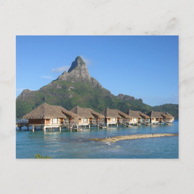 Bora Bora Huts Postcard (Front)