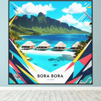 Bora Bora Island Canvas Print