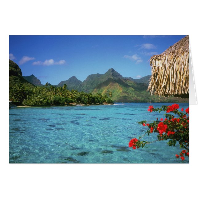 Bora Bora Island, French Polynesia Cards (Front Horizontal)
