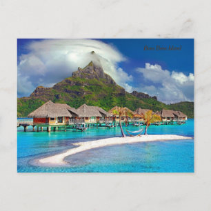 Bora Bora Island Holiday Postcard