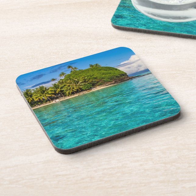 Bora Bora lagoon Beverage Coaster (Left Side)