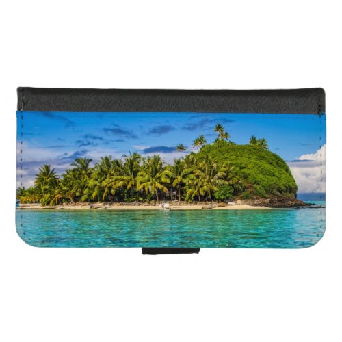 Bora Bora lagoon iPhone 87 Wallet Case