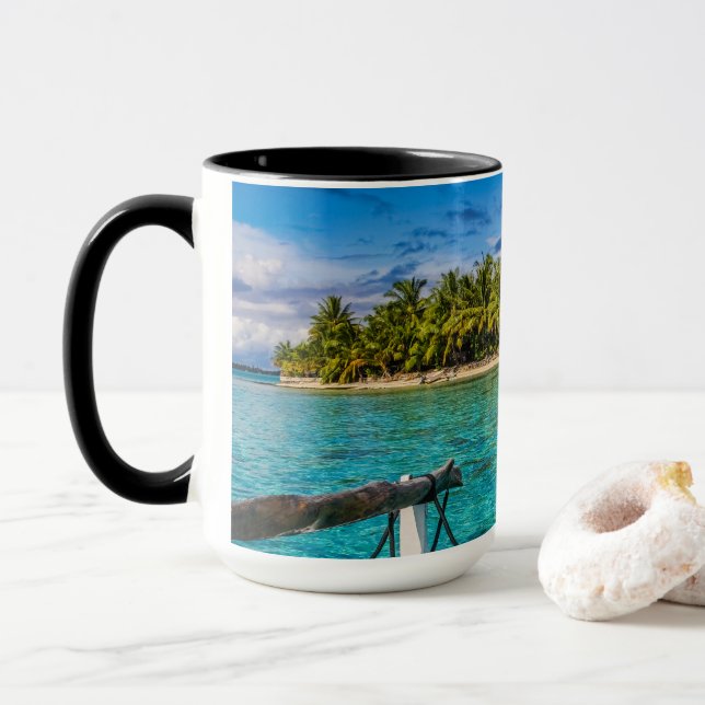 Bora Bora lagoon Mug (With Donut)