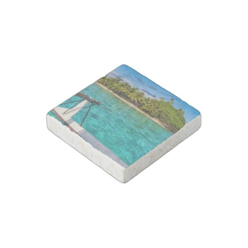 Bora Bora lagoon Stone Magnet