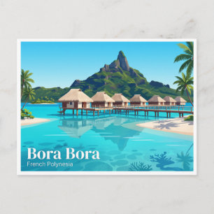 Bora Bora Lagoon Vaitape French Polynesia Postcard