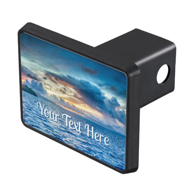 Bora Bora Ocean View Photograph  Hitch Cover (Top Right)