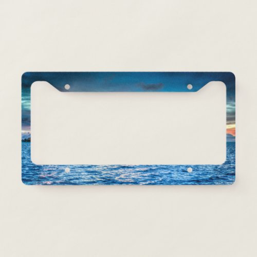 Bora Bora Ocean View Photograph  License Plate Frame