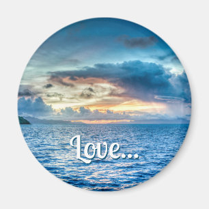 Bora Bora Ocean View Photograph Magnet