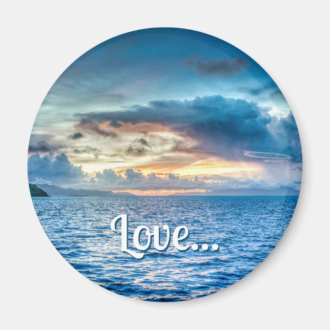 Bora Bora Ocean View Photograph  Magnet (Front)