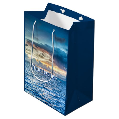 Bora Bora Ocean View Photograph  Medium Gift Bag