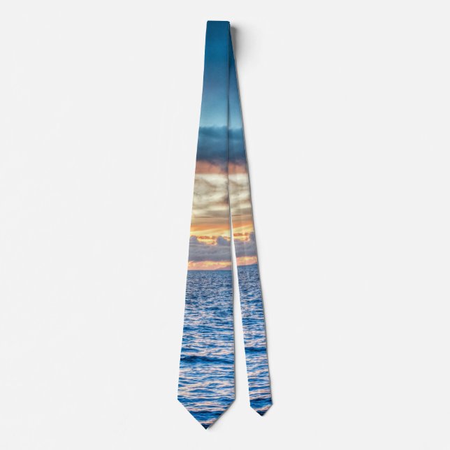 Bora Bora Ocean View Photograph Neck Tie (Front)