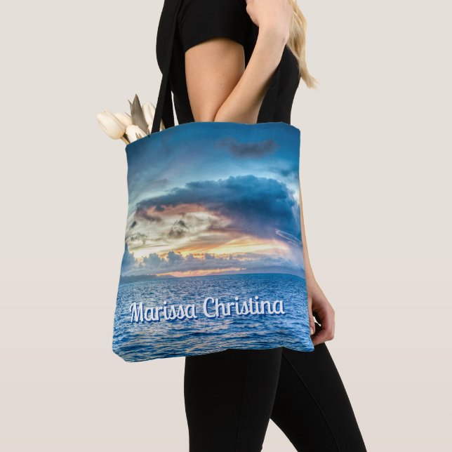 Bora Bora Ocean View Photograph  Tote Bag (Close Up)
