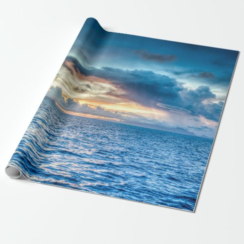 Bora Bora Ocean View Photograph Wrapping Paper