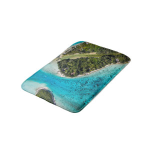 Bora Bora - Pathway To The Ocean Bath Mat