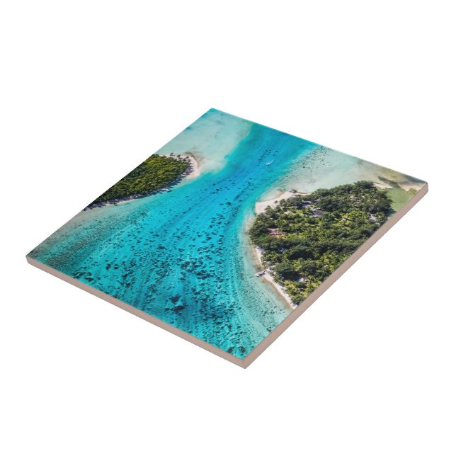 Bora Bora - Pathway To The Ocean Ceramic Tile (Side)