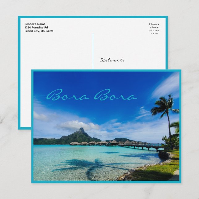 Bora Bora Postcard (Front/Back)