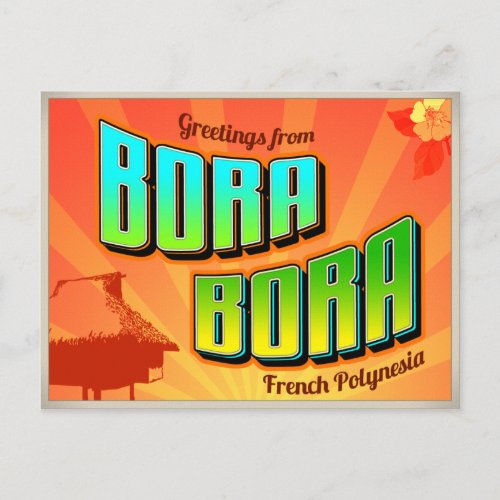 BORA BORA POSTCARD