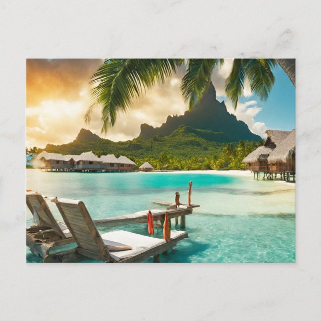 Bora Bora Postcard (Bora Bora d) (Front)