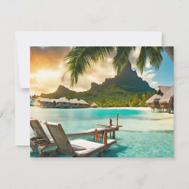 Bora Bora Postcard (Bora Bora d) (Front)