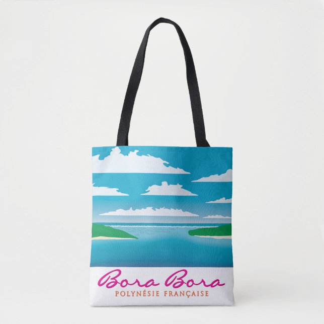 Bora Bora reef Tote Bag (Front)