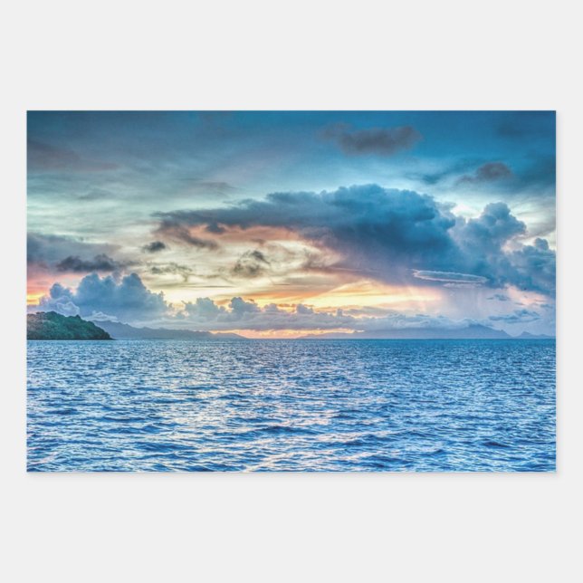 Bora-bora, South Pacific island Wrapping Paper Sheets (Front 2)