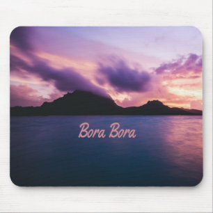 Bora Bora Suset Island Beach Mouse Pad