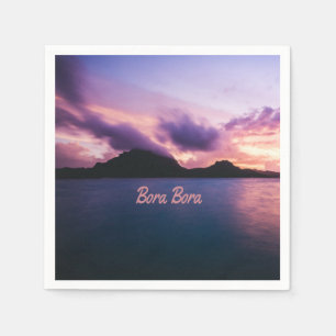 Bora Bora Suset Island Beach Napkins