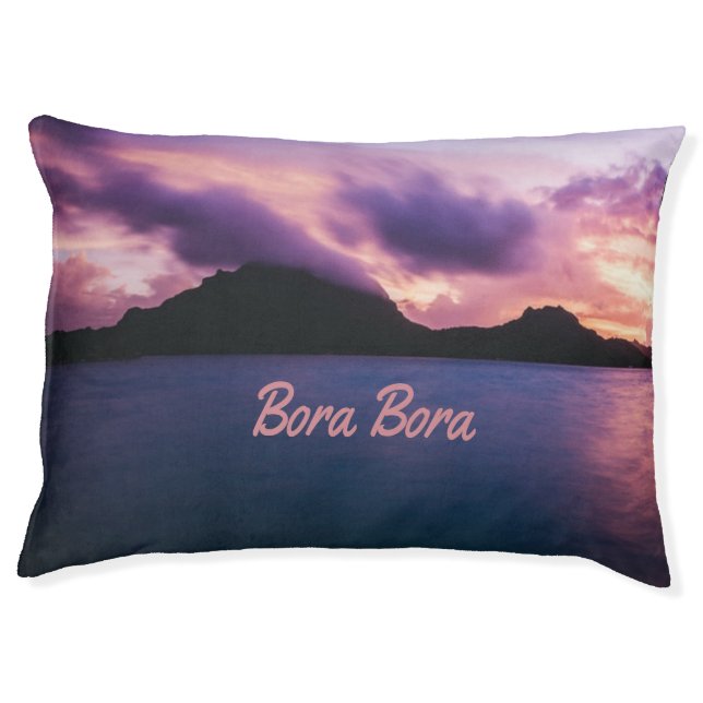 Bora Bora Suset Island Beach Pet Bed (Front)