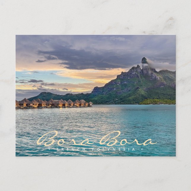 Bora Bora Tahiti French Polynesia Travel Postcard (Front)