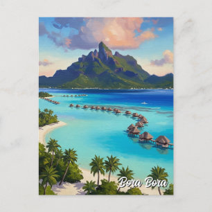 Bora Bora Travel Postcard