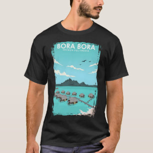 Bora Bora Travel Poster  T-Shirt