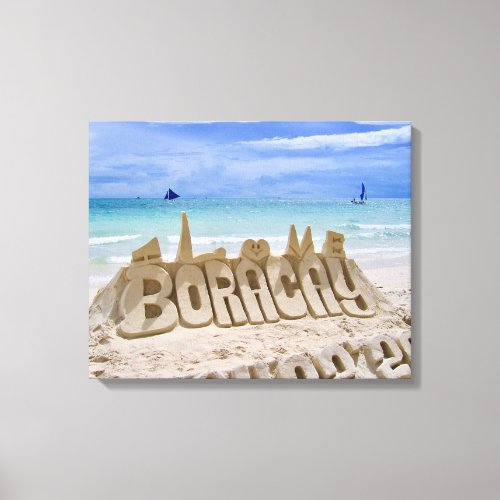 Boracay Philippines Beach  Sea View Canvas Print