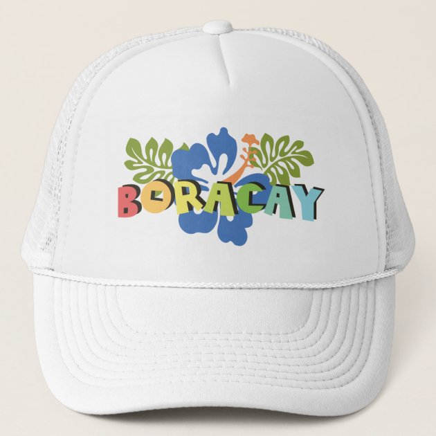 tropical trucker hat