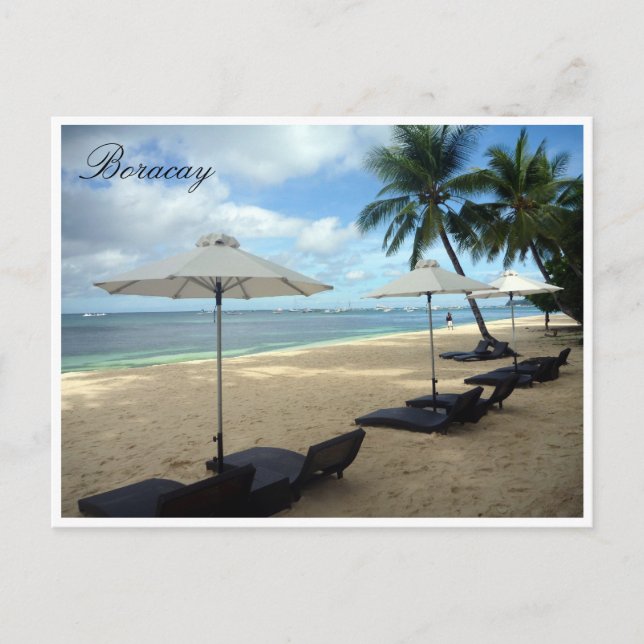 boracay sun lounges postcard (Front)