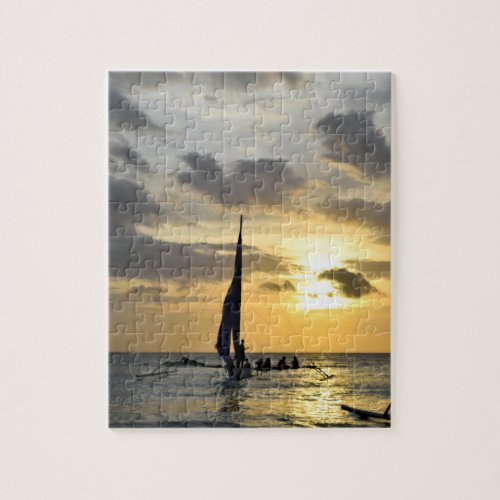 Boracay Sunset in Philippines Jigsaw Puzzle