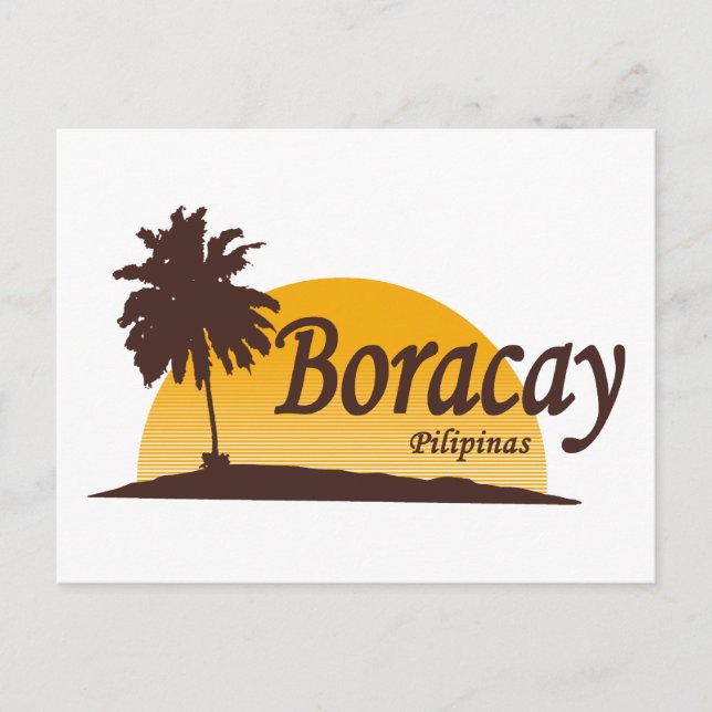 Boracay white postcard (Front)