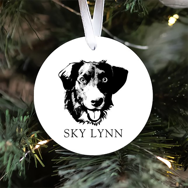 Borador Dog Hand Drawing Personalized Ceramic Ornament (Creator Uploaded)