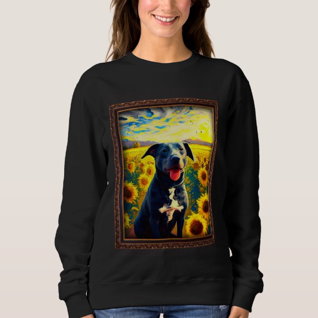 Borador Painting Sunflower Flower Mom Women Floral Sweatshirt (Front)