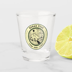 Borah Peak Idaho Hiking Skiing Travel Shot Glass