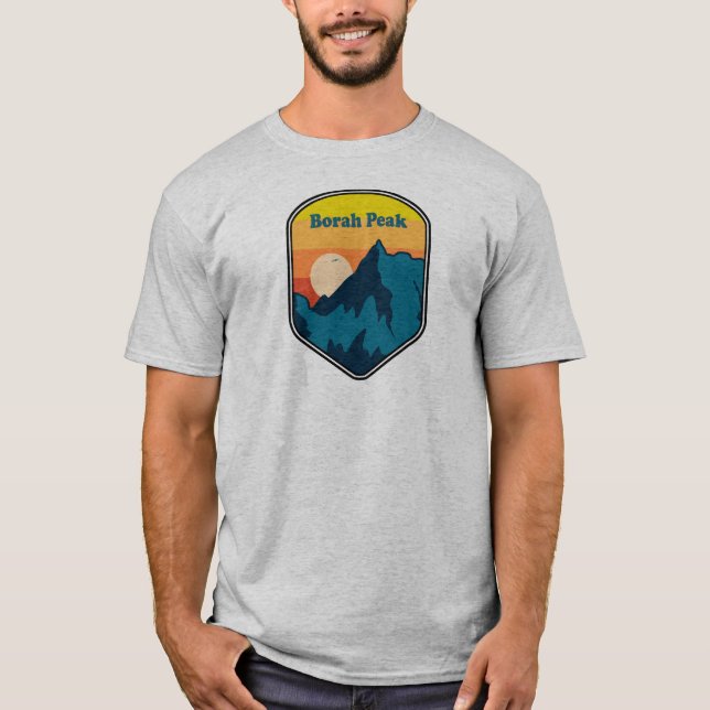 Borah Peak Idaho Sunrise T-Shirt (Front)