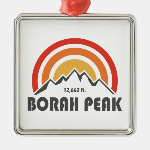 Borah Peak Metal Ornament