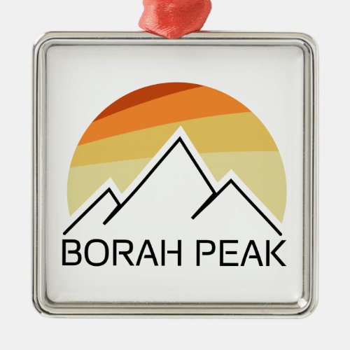 Borah Peak Retro Metal Ornament