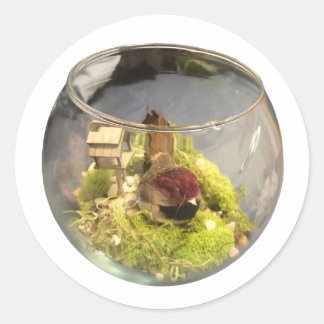 borb planetarium classic round sticker