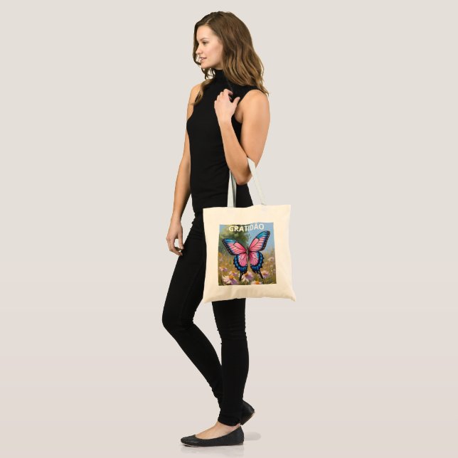 Borboleta economic grant tote bag (Front (Model))